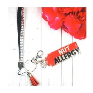 Nut Allergy Tag/Keychain/Purse Charm